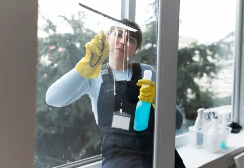 Nettoyage de vitres intérieures et extérieures à Vulaines